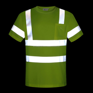 Camiseta de Seguridad Reflectante de Alta Visibilidad, Manga Corta, Secado Rápido, Transpirable, Ropa de Trabajo, Logotipo Personalizado, Camisetas de Construcción para Hombre - Product Image 3
