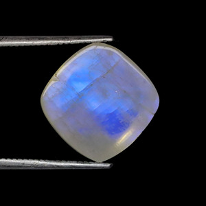 Superbe cabochon de pierre de lune arc-en-ciel-Pierre de lune arc-en-ciel en forme de coussin-Cadeau de pierre de feu bleu lisse pour elle - Product Image 6