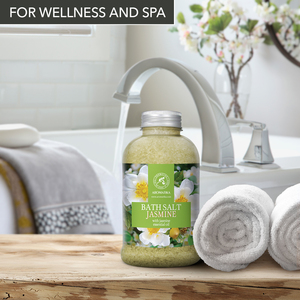 Aromatika Sal Marina Natural de Jazmín para Baño Corporal con Aceite Esencial Hidratante 600g para el Cuidado Relajante de la Piel - Product Image 2