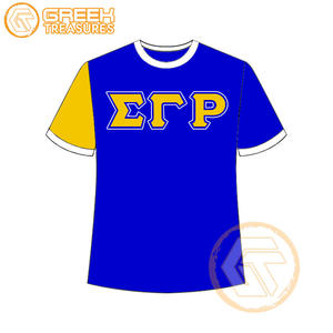 Vente en gros de t-shirt Sigma Gamma Rho pour femmes vêtements de sororité jersey de coton t-shirt respirant de haute qualité vêtements grecs pour femmes - Product Image 2