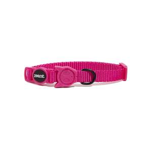 Luxury Pink LED Pet Collar for Cats <b>Dogs</b> Modern Polyester LED <b>Dog</b> Collar Customizable Leash Sustainable Personalized Print - Product Image 2