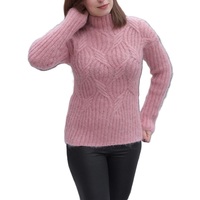 Pulls à col roulé pour femmes, en acrylique 100%, de haute qualité, décontractés, à manches longues, amples et doux, nouvelle collection, vente en gros