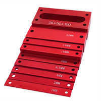 Jeu de 9 blocs de réglage de hauteur en aluminium de 1 à 32 mm pour outils de menuiserie, barres de réglage pour routeur et scie sur table