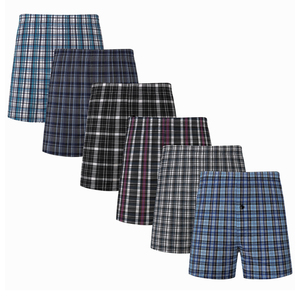 Boxer tissé pour hommes Sous-vêtements en coton pour adultes Boxer tissé pour homme 100% coton respirant Boxer pour hommes Confortable - Product Image 4