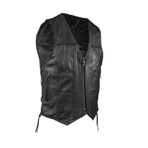 Chaqueta de Motociclista de Piel de Oveja Genuina de Alta Calidad, Talla Grande, Resistente al Viento, Ecológica, con Bolsillos con Cremallera, Botones y Colores Personalizados - Product Image 5