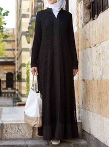 Abaya musulmana de la mejor calidad para mujer 2025 Nueva Abaya elegante de tamaño y colores personalizados para mujer en la mejor tela - Product Image 6