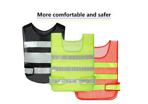 <b>Heavy</b> <b>Duty</b> Reflective Jacket Waterproof Industrial Safety Vest with Stripes Customizable Logo Soft Outerwear - Product Image 4