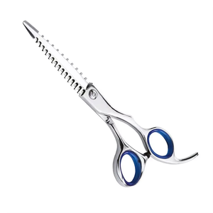 Ciseaux professionnels pour éclaircir les cheveux avec lame à bord tranchant en acier inoxydable, ciseaux à dents pour couper les cheveux, fabriqués au Pakistan - Product Image 4