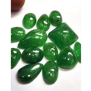 13ชิ้นของ tsavorite ธรรมชาติ3มิลลิเมตรถึง6มิลลิเมตรรูปไข่ทรงกลม Cabochon 66 CTS Lot iroc ขายคุณภาพสูงพลอยหลวม CAB เรา $90 - Product Image 4