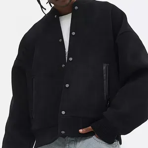 High Quality Varsity <b>Jacket</b> <b>Men</b> and Women Chenille Embroidery <b>Leather</b> Sleeves Custom Baseball Letterman Varsity <b>Jacket</b> - Product Image 5