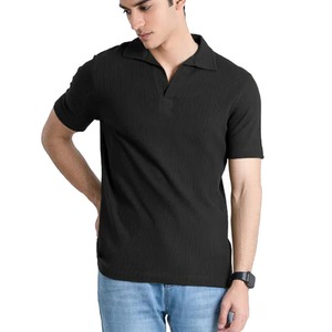 Cuello en V de Primera Calidad 100% Algodón con Tejido Waffle Antiarrugas Estampado para Camisa con Logotipo Personalizado - Product Image 2