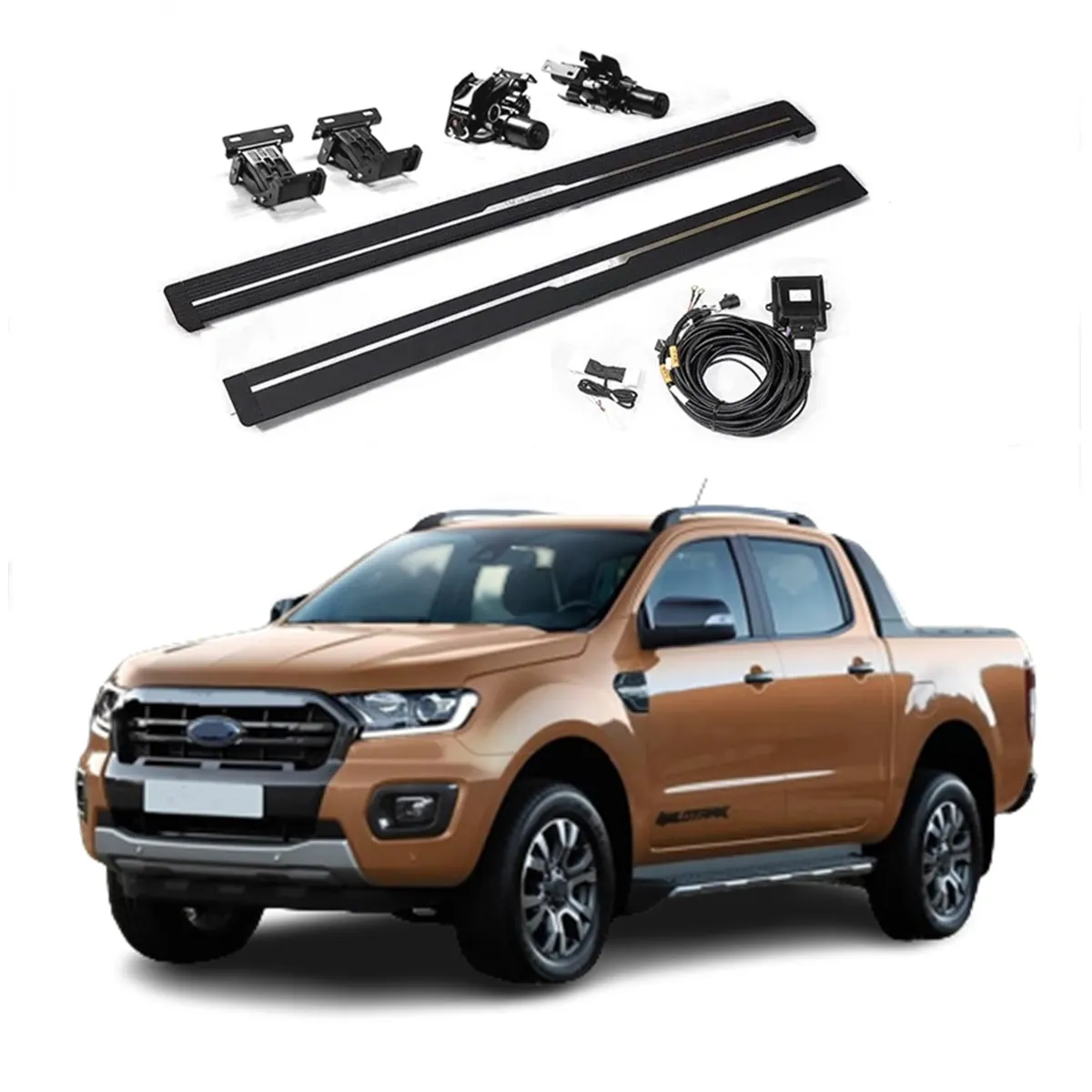 Elektrische Seitens tufe Autozubehör Autoteile Karosserie systeme Upgrade Karosserie-Kit für Ford Ranger T8 Side Step 2019 1