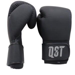 Gants de boxe professionnels pour le kick-boxing et le Muay Thai, fermeture auto-agrippante, % cuir, évacuation de l'humidité, respirants - Product Image 5