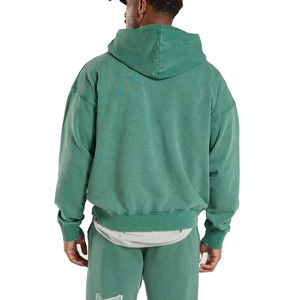 OEM Pullover surdimensionné délavé à l'acide Survêtement lourd de meilleure qualité pour hommes Tarif de gros Logo personnalisé Taille Vêtements d'été - Product Image 2