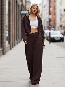 Ropa Deportiva Cómoda y Elegante para Mujer, 100% Poliéster, Transpirable, con Bolsillo Trasero con Cremallera, Chaqueta Deportiva con Capucha para Primavera - Product Image 2