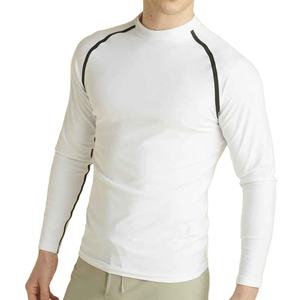 High Quality MMA Rash Guard Way Stretch <b>Athletic</b> Compression Wear Full Sublimation Body Fitting Long Guard Fabric Rash Guard - Product Image 4