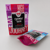 Sachet refermable personnalisé imprimé pour granola, sachet souple refermable de qualité alimentaire pour céréales et fruits secs