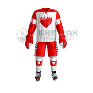 ชุดฮ็อกกี้น้ำแข็งสำหรับผู้ชายชุดใส่สบายออกแบบโลโก้ได้ตามต้องการและชื่อทีม - Product Image 3