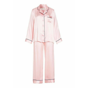 Ensemble de pyjama en satin boutonné pour femmes grande taille, doux, léger, respirant, motif uni, été, automne, printemps - Product Image 4