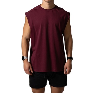 Yoga Wear Clothing High Quality <b>Stringer</b> Men Loose Fit Unisex Longline Plus Size Breathable Running Athletic Sports Tank Top - Product Image 1