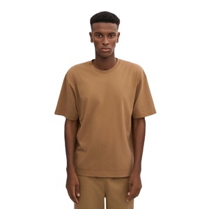 Camiseta Extra Grande para Hombre, 220g, Algodón Ligero y Transpirable, Cuello Redondo Informal de Verano, Logotipo Frontal Personalizado, Fabricante OEM de Marca Privada - Product Image 1