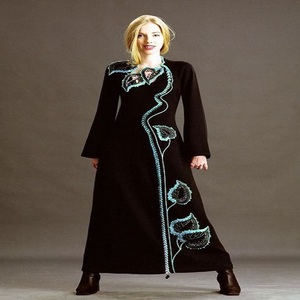 Abaya ชุดยาวสไตล์อิสลามสำหรับผู้หญิง,ชุดเดรสสไตล์ปากีสถานสำหรับผู้หญิงมุสลิมสไตล์อบายะห์ - Product Image 3
