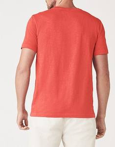T-shirts en coton 100% en gros, impression en soie bleue personnalisée, t-shirts pour hommes de haute qualité, col rond, taille plus, logo OEM - Product Image 2
