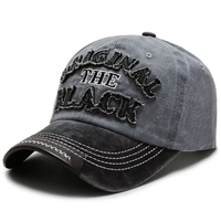 Casquette de baseball en jean délavé style sportif avec lettres, motif léopard, version coréenne, unisexe, décontractée, pour la pêche et les fêtes, haute qualité