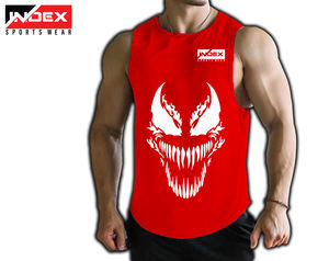 Débardeur de gymnastique pour hommes pour le fitness et la musculation Vêtements de fitness tricotés imprimés sur mesure Style décontracté - Product Image 6