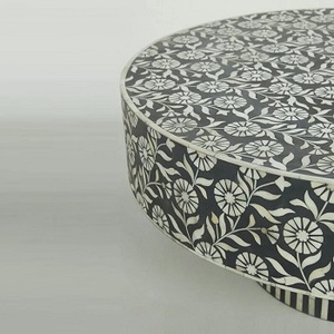 Venta caliente diseño único hueso incrustaciones sala de estar muebles hueso incrustaciones mesa de centro a precio barato por F S Internacional - Product Image 1
