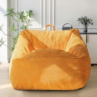 Sillón Puff Moderno YOBO con Asa y Funda Extraíble para Adolescentes, Sala de Estar, Juegos, Lectura y Relajación