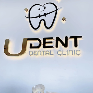 Design originale in argento metallo lettere LED azienda segnaletica ufficio segni per cliniche dentistiche - Product Image 5
