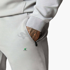 Top qualité hommes survêtements Gym Sportswear formation Jogging costume à capuche et Joggers deux pièces tenue décontracté Slim Fit en gros - Product Image 6