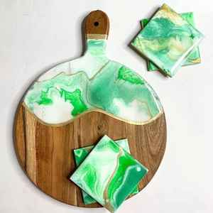 Tabla de Cortar de Madera de Acacia de Bajo Pedido Mínimo, Vajilla de Madera para Viajes, Tabla de Quesos, Bloques de Cortar de Madera de 2 cm de Grosor - Product Image 3