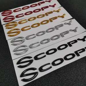 สัญลักษณ์3D สำหรับรถ<span class=keywords><strong>จักรยานยนต์</strong></span>สกูปปี้สำหรับตกแต่งโลโก้ตามสั่ง - Product Image 5