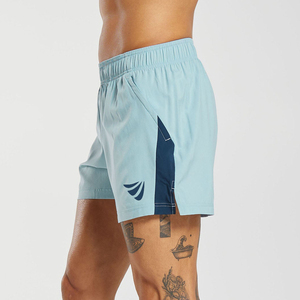 Pantalones cortos deportivos de gimnasio 2 en 1 personalizables de calidad superior para hombres, ropa deportiva transpirable, cintura elástica antiarrugas que incluye - Product Image 6