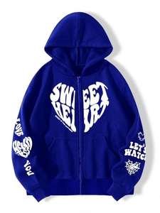 Venta caliente de diseño personalizado de las mujeres Slim Fit Puff Imprimir Sudadera con capucha de alta calidad Jersey de invierno Impreso Tallas grandes con capucha frontal - Product Image 3