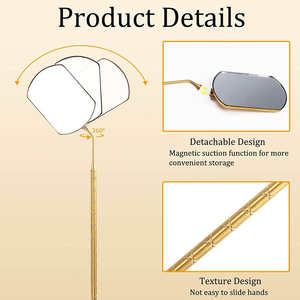 Extensión de pestañas Espejo de acero inoxidable Espejo de pestañas profesional personalizado - Product Image 5