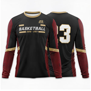 Maillots d'entraînement de basketball d'hiver pour hommes, personnalisés, respirants, écologiques, à transfert thermique, de haute qualité, vente en gros - Product Image 1