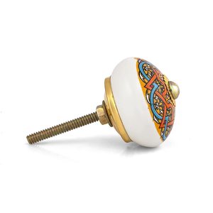 Boutons de poignée de porte de tiroir en céramique de style indien faits à la main cuisine et chambre à coucher style décoratif avec application extérieure - Product Image 6