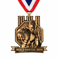Medallas Deportivas de Karate Personalizadas de Zinc Chapado en Oro con Esmalte Suave, Impresión UV, Regalos Promocionales Empresariales Personalizados JIN