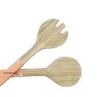 Ensemble de couverts jetables personnalisables en bambou poli, écologiques, 10 ml, avec cuillère de service, taille personnalisée, pour cuisine et fête