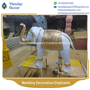 Chất Lượng Cao Cấp Sợi Voi Trang Trí Hiện Đại Thiết Kế Truyền Thống Mạnh Mẽ Đứng Cao Hùng Mạnh Cho Đám Cưới Và Mandap Sử Dụng - Product Image 2