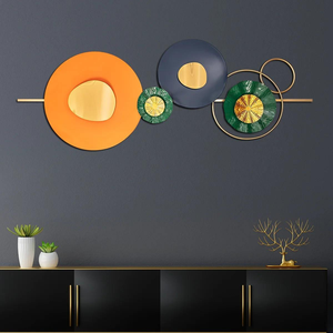 ศิลปะบนผนังที่มีคุณภาพดีที่สุดพร้อมการออกแบบที่เป็นเอกลักษณ์ตกแต่งด้วยเหล็กสำหรับห้องนั่งเล่นร่วมสมัยหรือผนังสำนักงาน - Product Image 4