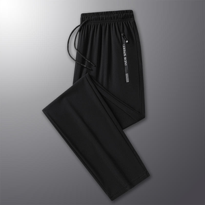 Puff estampado en blanco recto pierna ancha acampanada pantalones de chándal hombres mujeres algodón Joggers Pantalones deportivos para hombres pantalones de hombre - Product Image 2