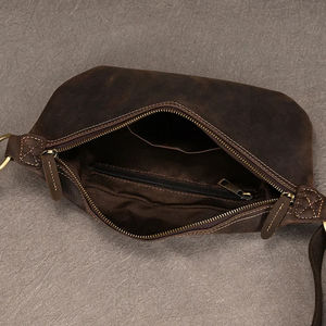 Nuevo bolso de cintura de cuero de negocios para hombres, billeteras multifuncionales en efectivo, riñonera de cuero, bolsos cruzados de lujo para el pecho - Product Image 5