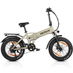 Bicicleta Eléctrica VARUN S20-1 de Aluminio, Versión Premium, 7 Velocidades, Plegable, Batería de Litio Integrada, Motor de Cubo Trasero sin Escobillas, Velocidad Máxima de 25 km/h - Product Image 3