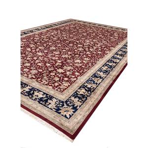Tapis en laine noué à la main Aalam Green, motif floral Pae-6053, 9x12, tapis de salon pour adolescents, pour la décoration de la maison - Jaipur Rugs US - Product Image 2