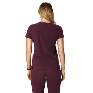 Tenues d'infirmière personnalisées avec logo pour femmes, col en V incurvé, taille XL, ensembles d'uniformes d'infirmière, fabrication directe, spandex chirurgical - Product Image 5