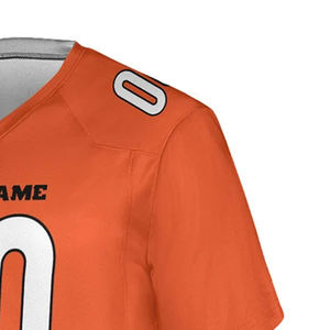 Meilleur design de maillot de football américain personnalisé |   Maillot d'hiver imprimé à manches courtes pour adultes |   Grande taille, respirant, séchage rapide, personnalisé - Product Image 4